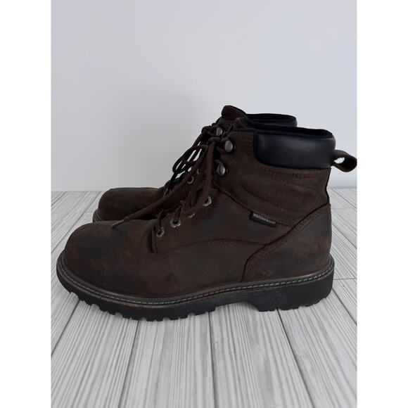 Wolverine Floorhand boots men\'s 9 steel toe waterproof work 6\